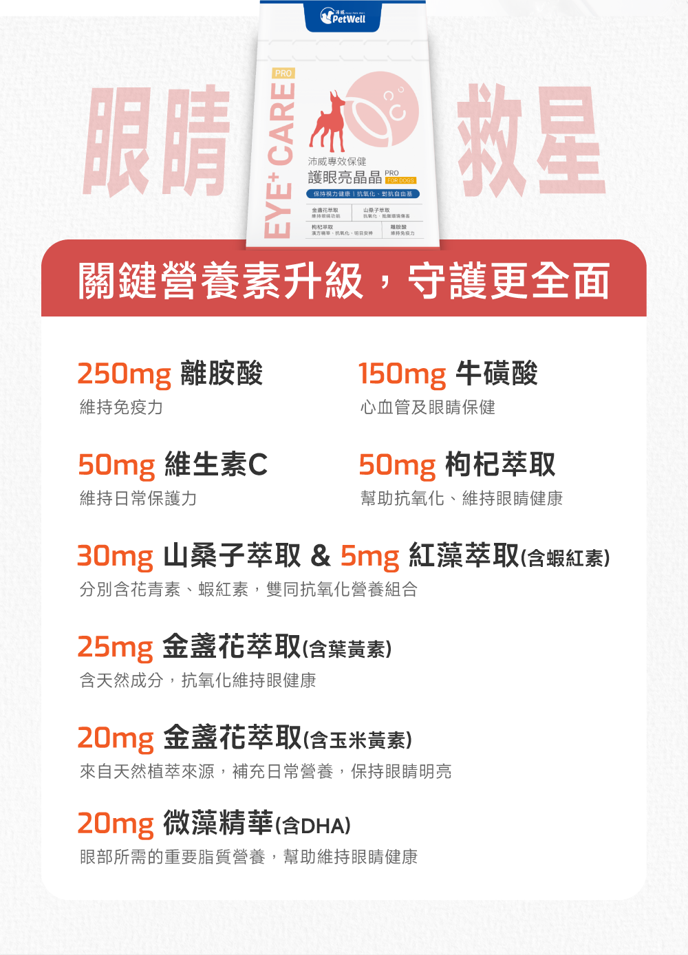 狗狗護眼亮晶晶配方｜Eye+ Care
