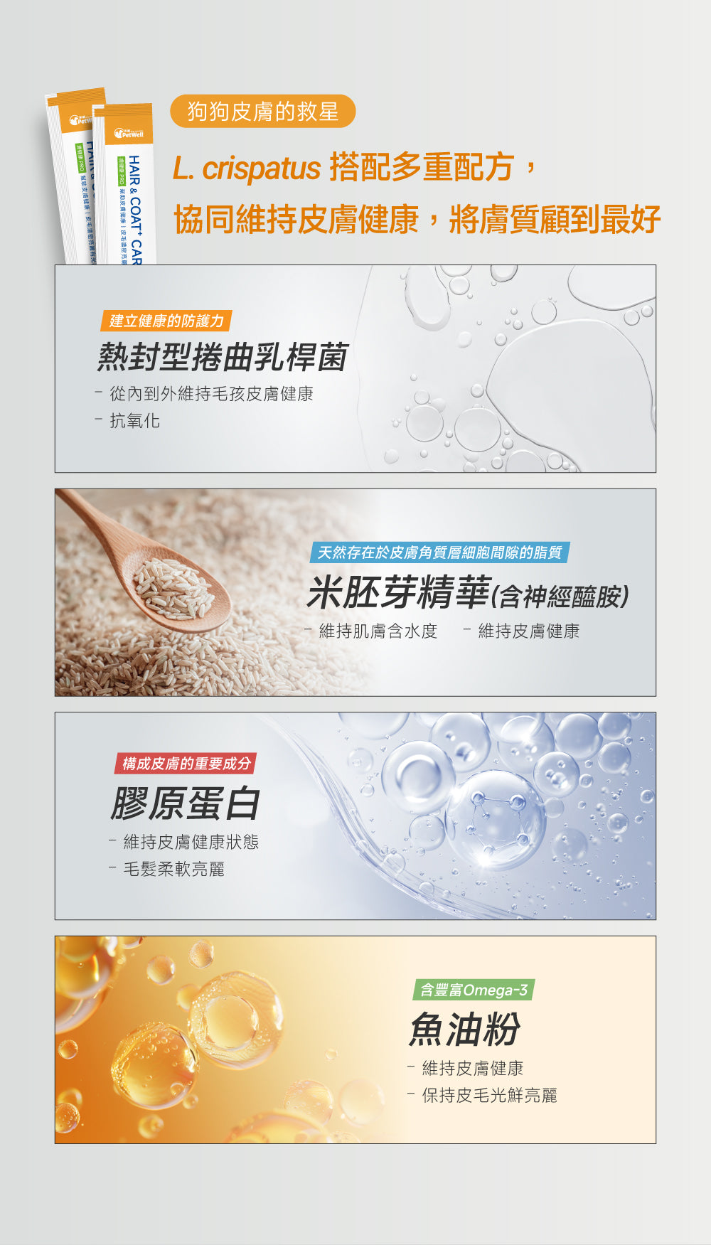 狗狗皮膚毛髮修護配方｜Hair & Coat+ Care